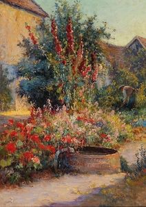 Garten in Brioni [Garden in Brioni] by Hugo Charlemont [1850–1939]